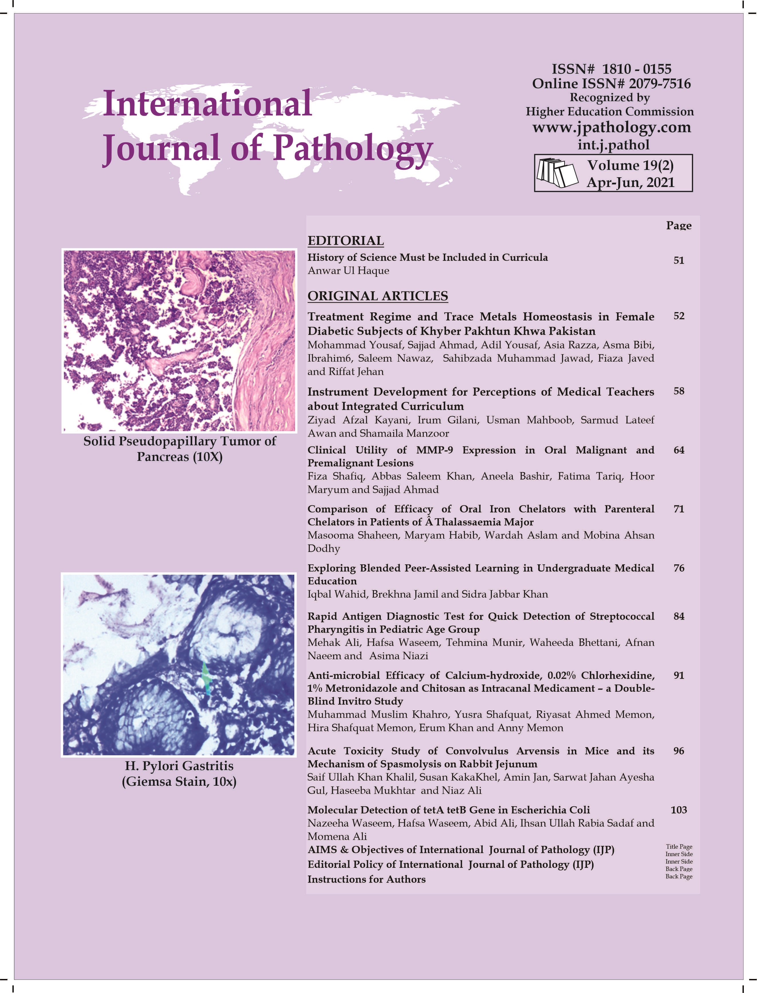 View Volume.19, Issue-2 (Apr-Jun 2021)