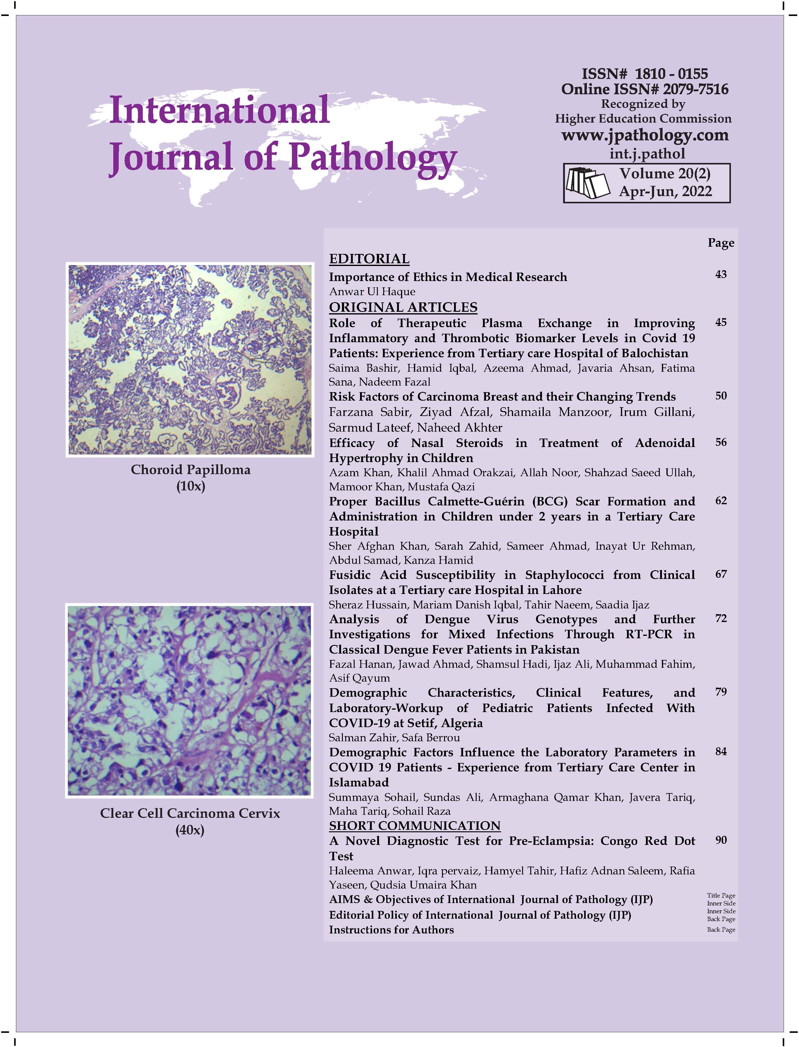 View Volume.20, Issue-2 (Apr-Jun 2022)