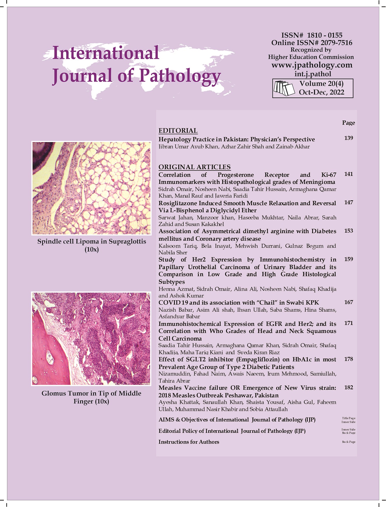View Volume.20, Issue-4 (Oct-Dec 2022)